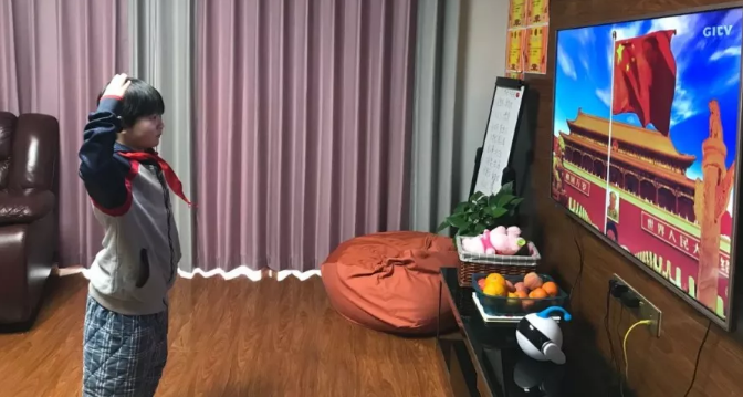 昌黎線上“升旗儀式” | 隔離病毒，但不隔離對祖國的熱愛